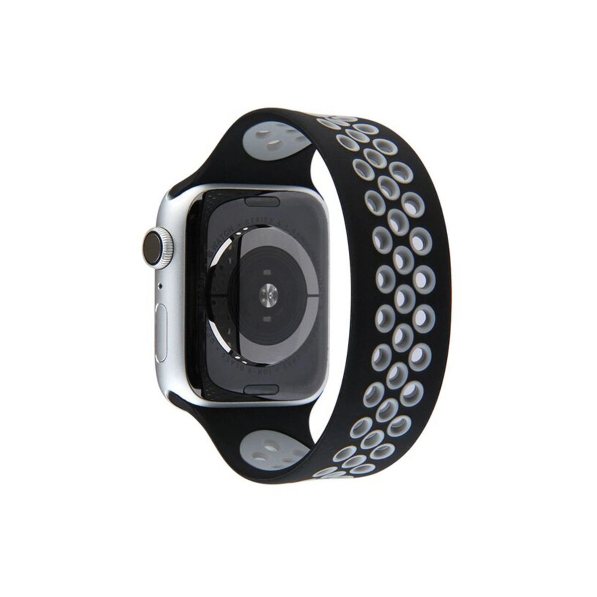 Apple Watch 38mm Ayarlı Delikli Silikon Kordon - gri