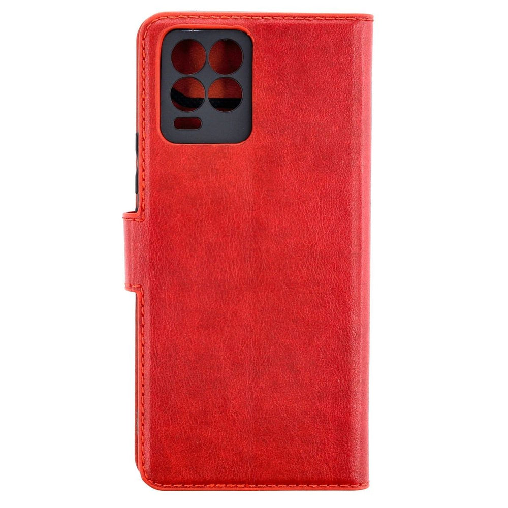 Realme 8 Pro Kılıf Trend S Plus Kapaklı Kılıf - Kırmızı
