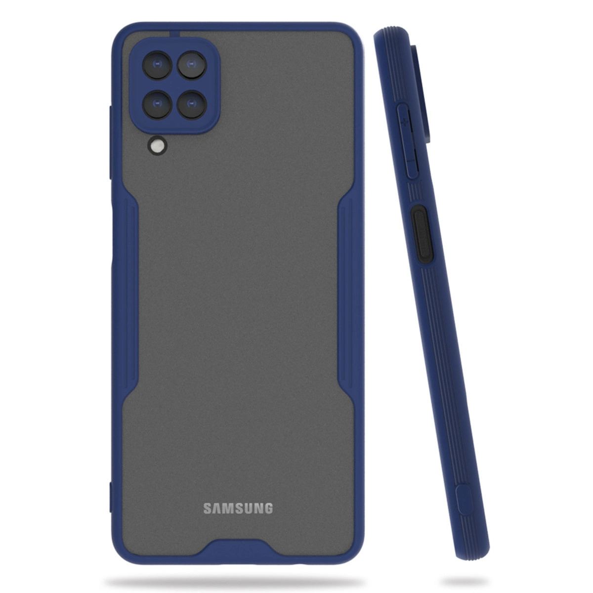 Samsung Galaxy A22 Kılıf Platin Silikon - Lacivert