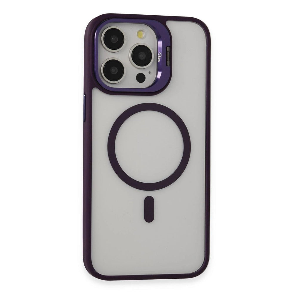 Joko Apple İphone 14 Pro Kılıf Roblox Lens Magsafe Standlı Kapak - Derin Mor