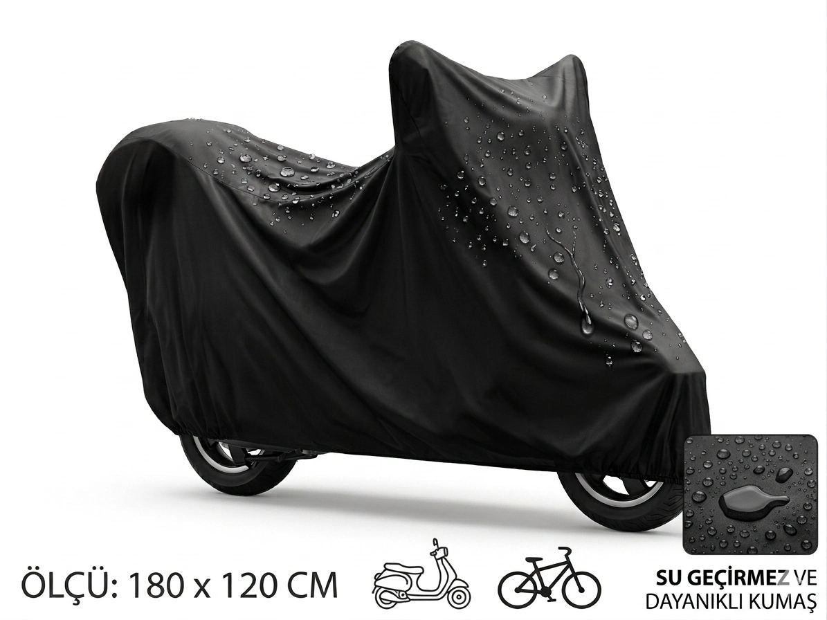 Motosiklet Ve Scooter Koruma Brandası – Su Ve Toz Geçirmez 180x120 Cm