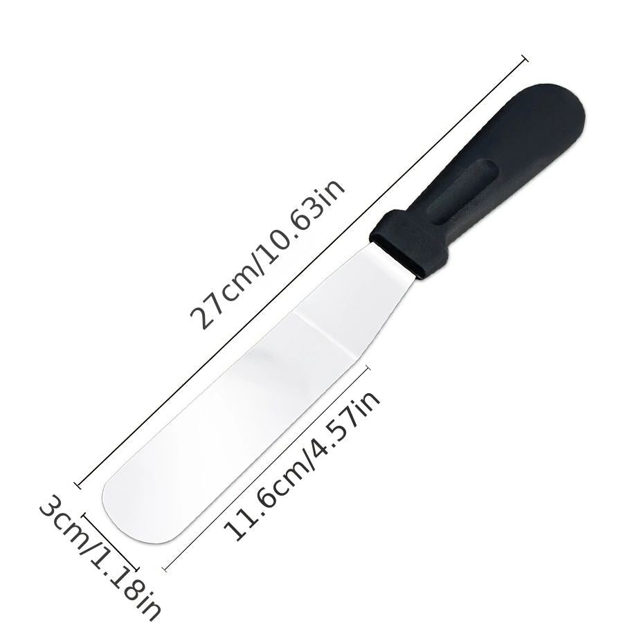 Paslanmaz Çelik L Tipi Pastacı Spatulası – Krema Düzeltme Ve Pasta Şekillendirme Bıçağı