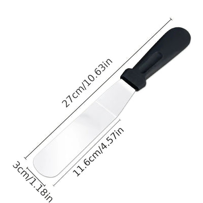 Paslanmaz Çelik L Tipi Pastacı Spatulası – Krema Düzeltme Ve Pasta Şekillendirme Bıçağı