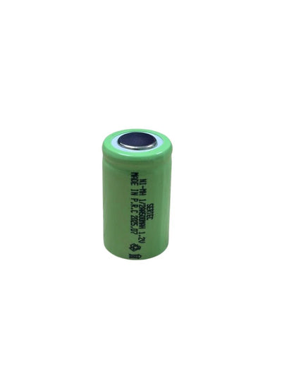 Sertec - 1.2v 500 Mah - 1/2aa - Ni-mh Şarjlı Pil - (başsız / Flat Head)
