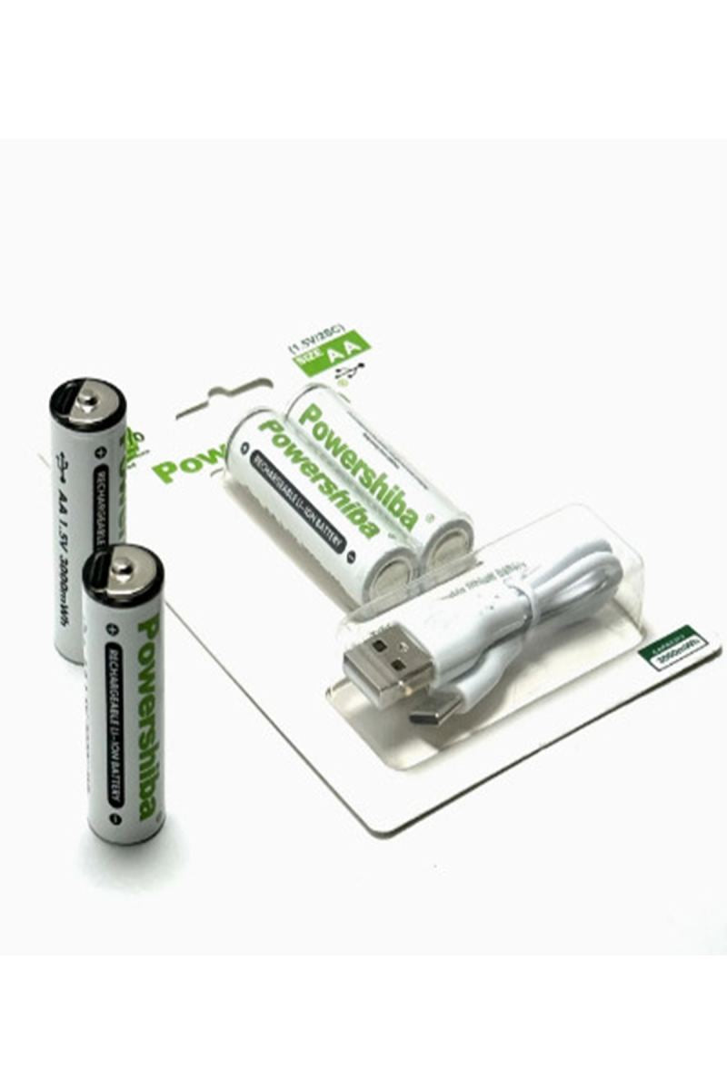 Şarj Edilebilir Pil Type-c Şarjlı Li-ıon Lityum Kalem Pil 2800mah/1.5v/aa Şarjlı Pil