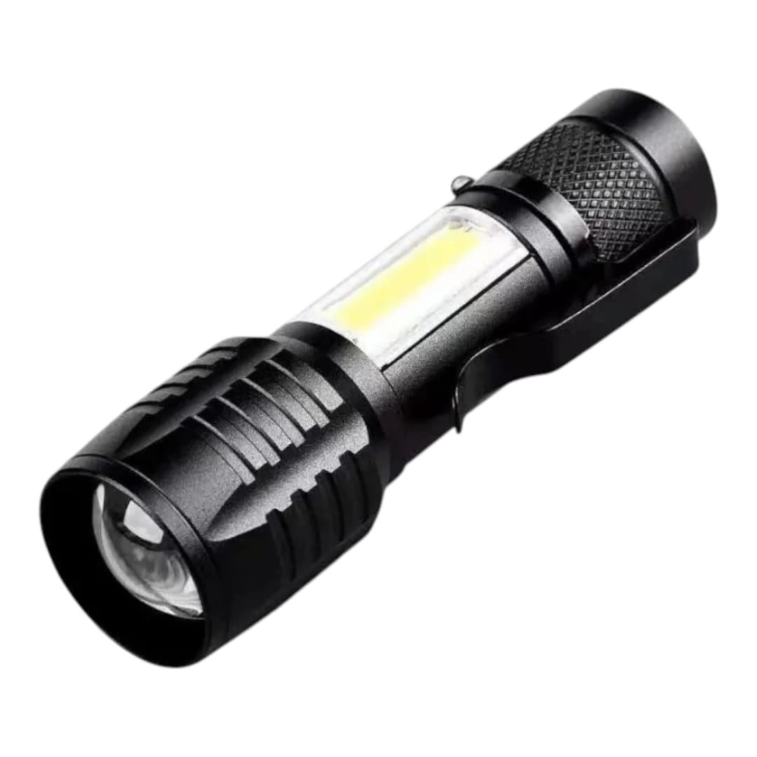 Wison Ws-5454 Taktik El Feneri Usb Şarj Edilebilir Kamp Feneri Cob Zumlanabilir Mini Taşınabilir El Feneri