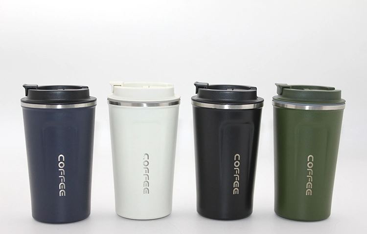 500 Ml Paslanmaz Çelik Termos Mug - Çift Katmanlı Sızdırmaz Kahve Kupası Alk3134