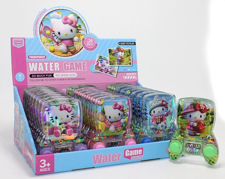Hello Kitty Baskılı Sulu Oyun - Şeffaf Gövdeli Konsol Tasarımlı Su Oyunu Alk4002