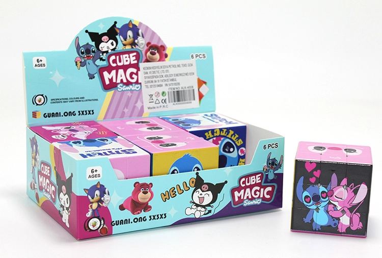 Stitch Baskılı Zeka Küpü - Karakter Tasarımlı Küp Oyuncak Alk4008