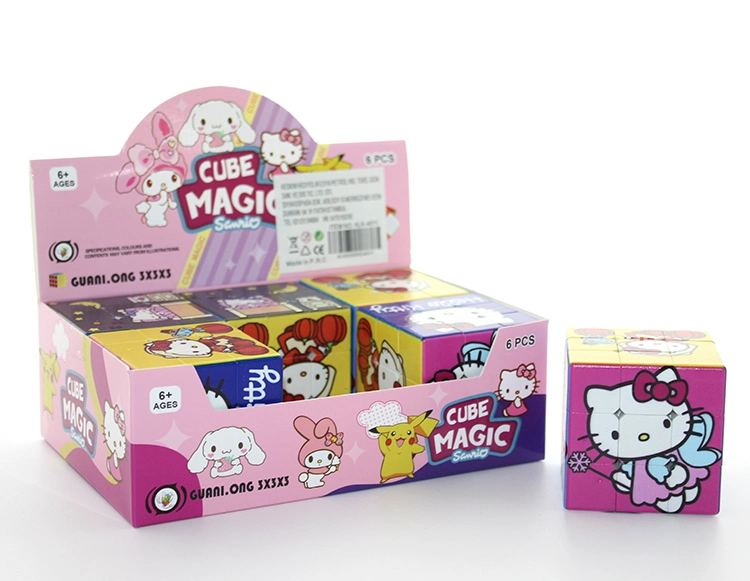 Hello Kitty Baskılı Zeka Küpü - Karakter Tasarımlı Küp Oyuncak Alk4011