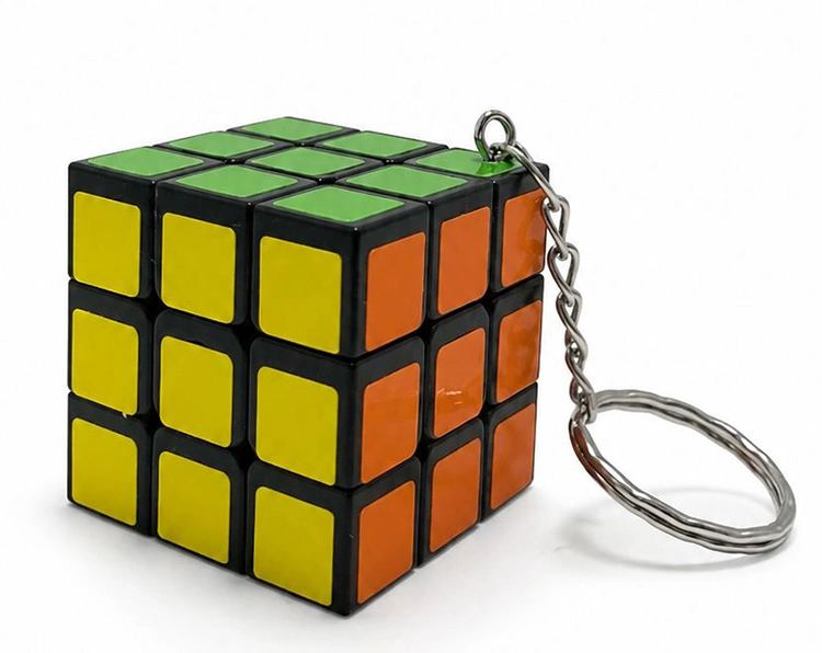 Zeka Küpü Anahtarlık - Mini Rubik Küpü Taşınabilir Oyuncak Alk4012