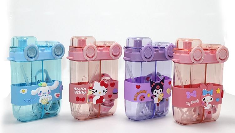My Melody Çift Bölmeli Pipetli Matara & Suluk Alk5106