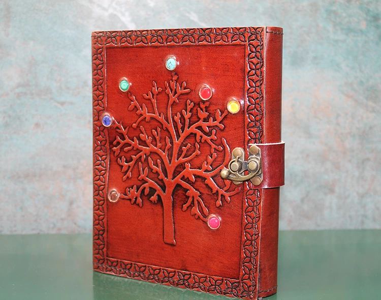 Taşlı Deri Defter Ksk3153