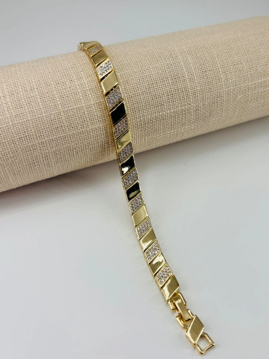 Renk Pirinç Cm Bileklik 17+2 Cm - Kbl0514