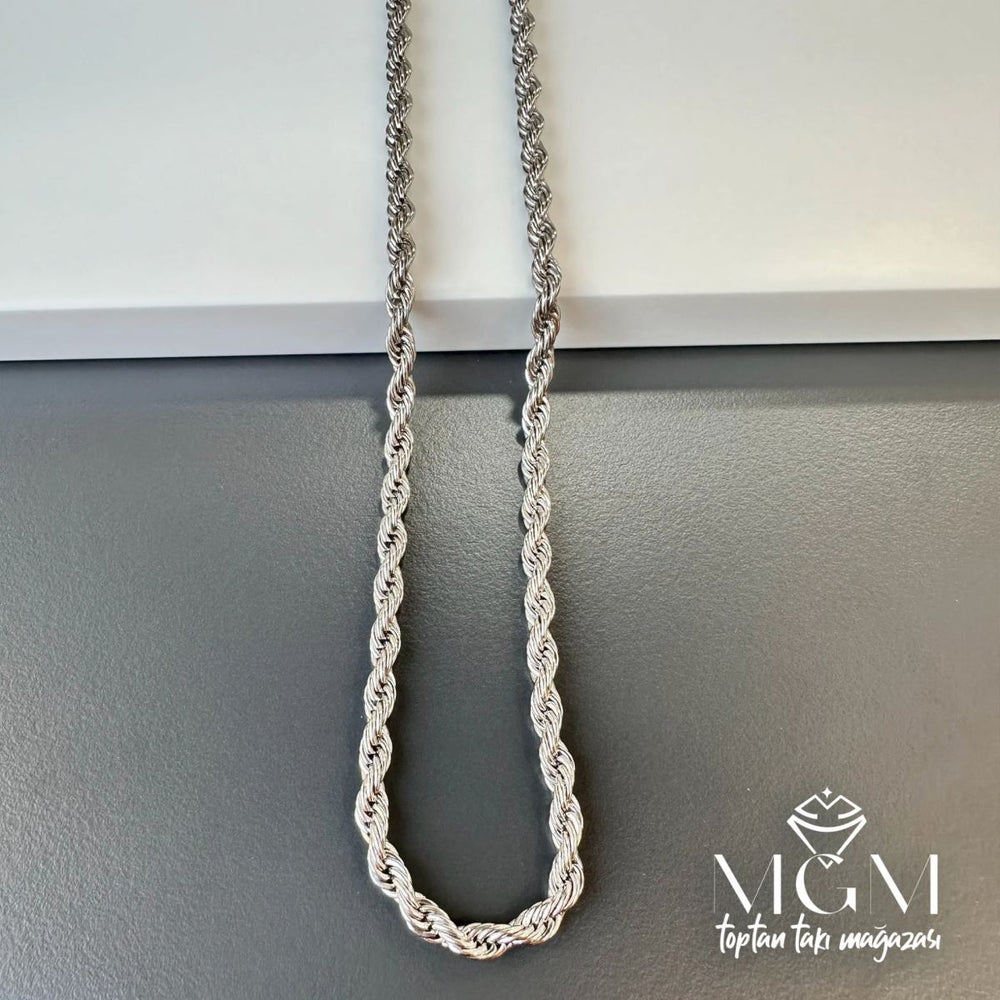 Çelik Burgu Halat Zincir 4 Mm