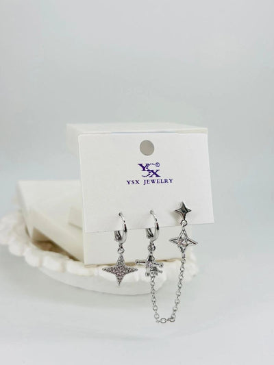 Üçlü Kombin Küpe Kp00546
