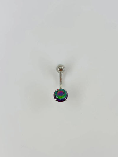 Mistik Topaz Taşlı Göbek Piercing