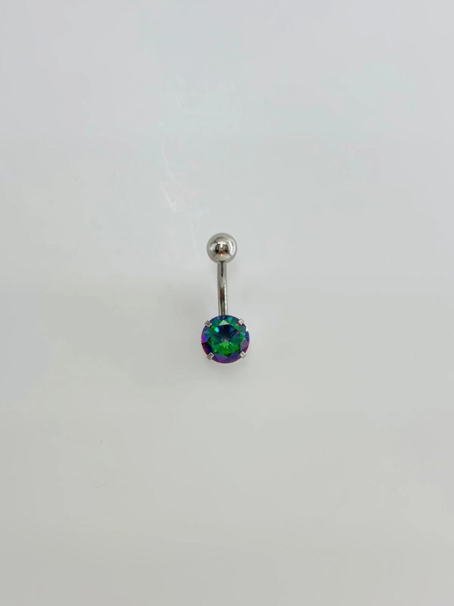 Mistik Topaz Taşlı Göbek Piercing