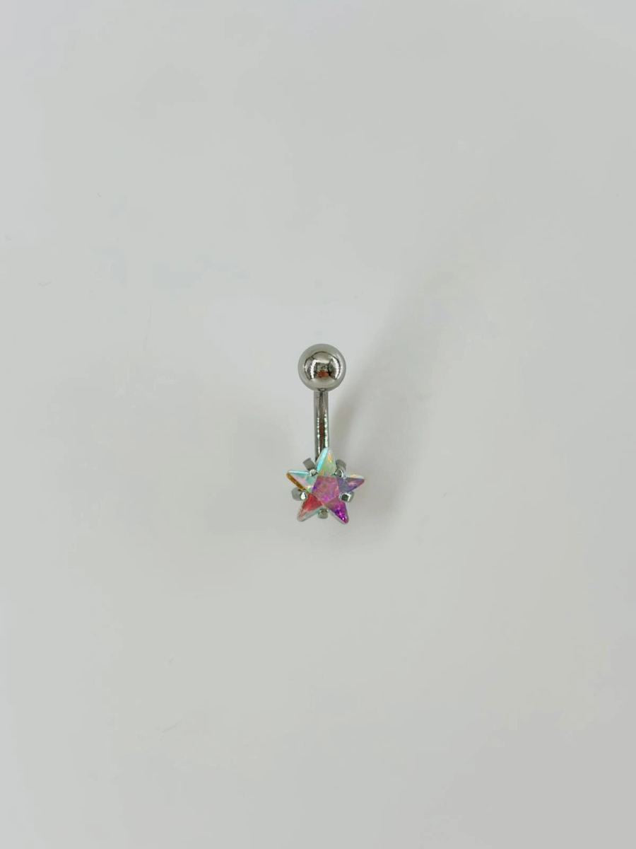 Yıldız Detaylı Göbek Piercing