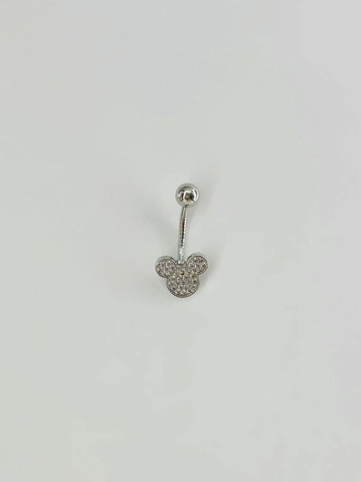 Mickey Mouse Detaylı Göbek Piercing