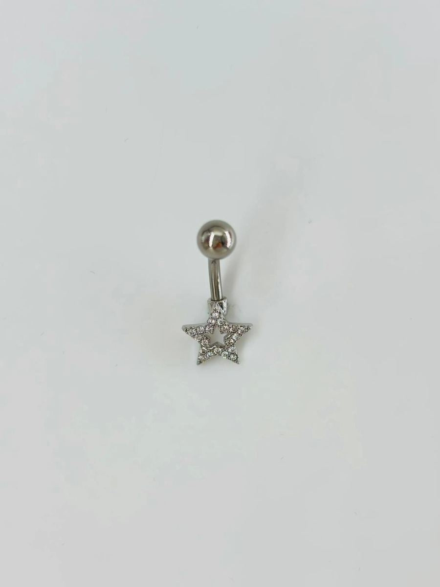 Yıldız Detaylı Göbek Piercing