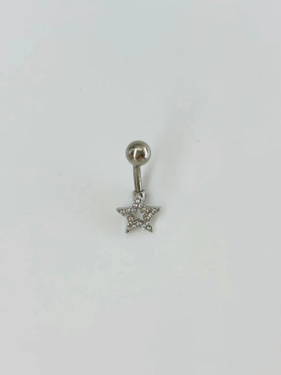 Yıldız Detaylı Göbek Piercing