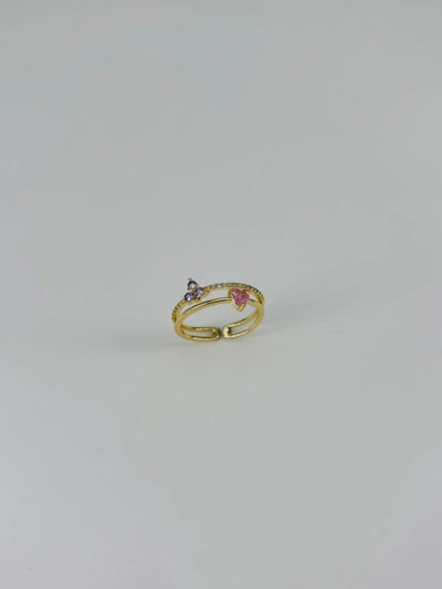 14 K Gold Kaplama Zirkon Taşlı Yüzük