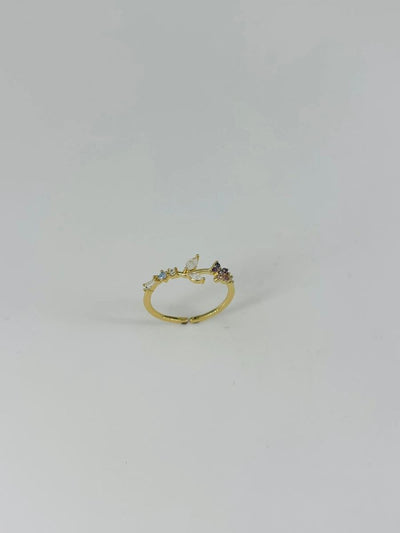 14 K Gold Kaplama Zirkon Taşlı Yüzük