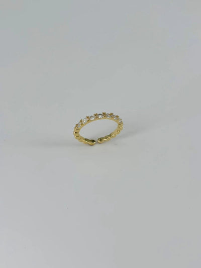 14 K Gold Kaplama Zirkon Taşlı Yüzük