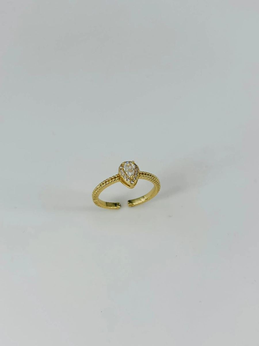 14 K Gold Kaplama Zirkon Taşlı Yüzük