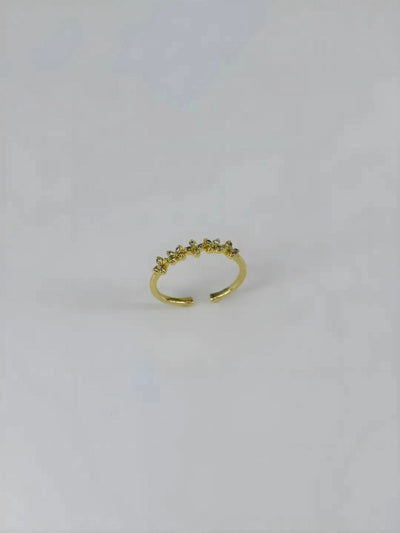 14 K Gold Kaplama Zirkon Taşlı Yüzük