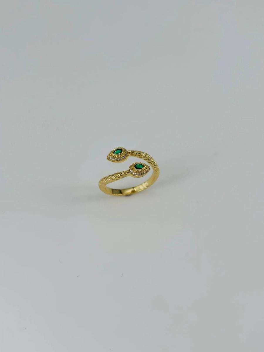 14 K Gold Kaplama Zirkon Taşlı Yüzük