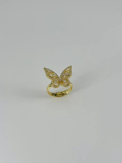 14 K Gold Kaplama Zirkon Taşlı Yüzük
