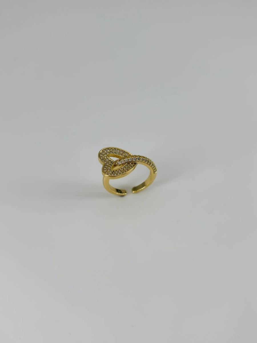 14 K Gold Kaplama Zirkon Taşlı Yüzük