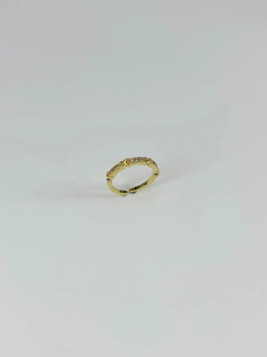 14 K Gold Kaplama Zirkon Taşlı Yüzük