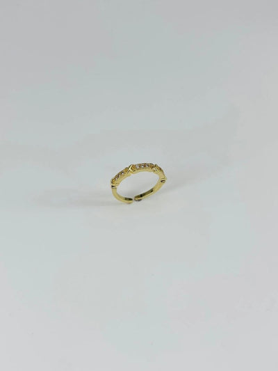 14 K Gold Kaplama Zirkon Taşlı Yüzük