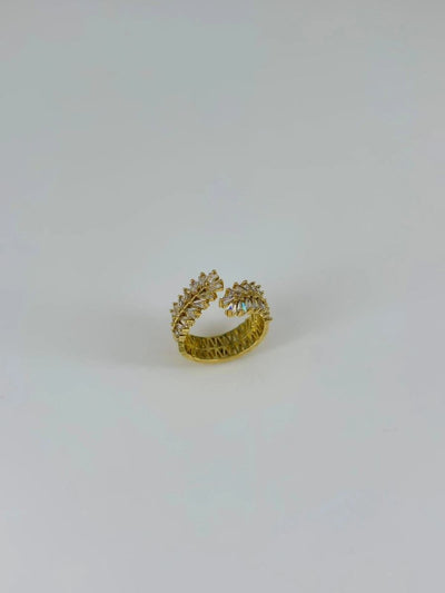 14 K Gold Kaplama Zirkon Taşlı Yüzük