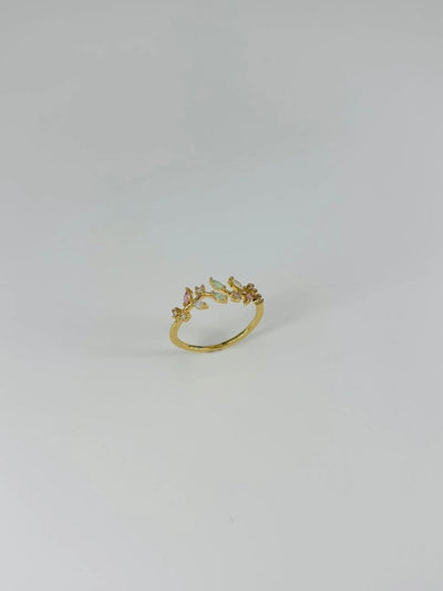 14 K Gold Kaplama Zirkon Taşlı Yüzük