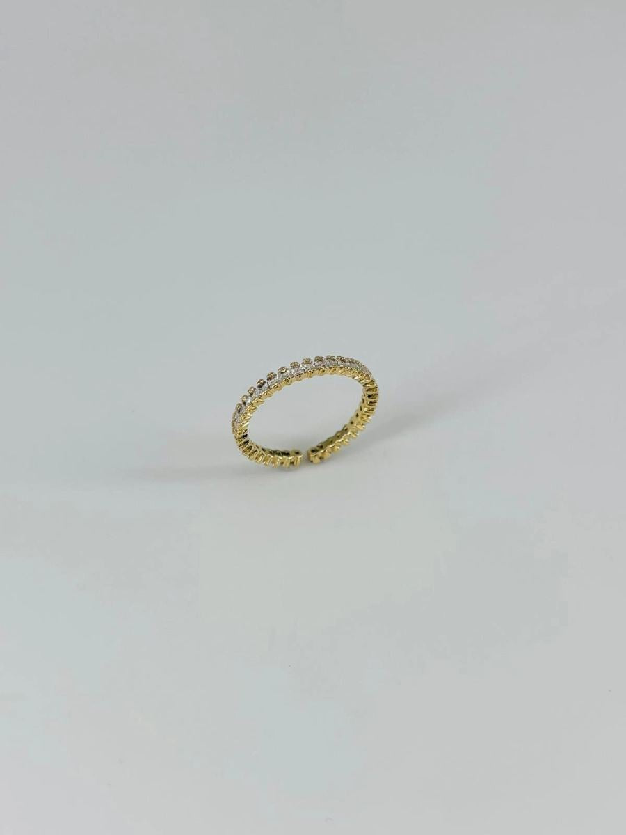 14 K Gold Kaplama Zirkon Taşlı Yüzük