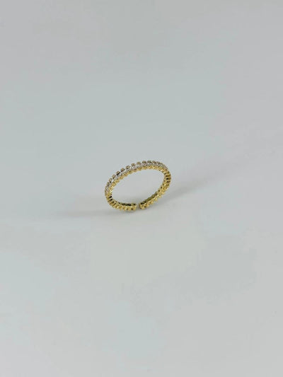 14 K Gold Kaplama Zirkon Taşlı Yüzük