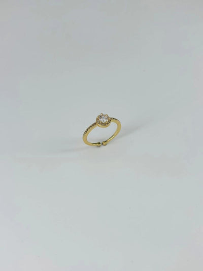 14 K Gold Kaplama Zirkon Taşlı Yüzük