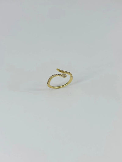 14 K Gold Kaplama Zirkon Taşlı Yüzük