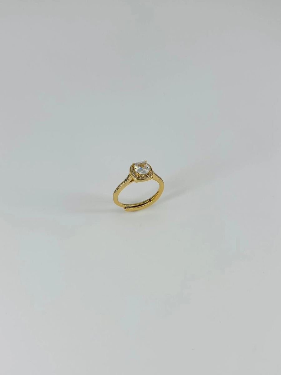 14 K Gold Kaplama Zirkon Taşlı Yüzük