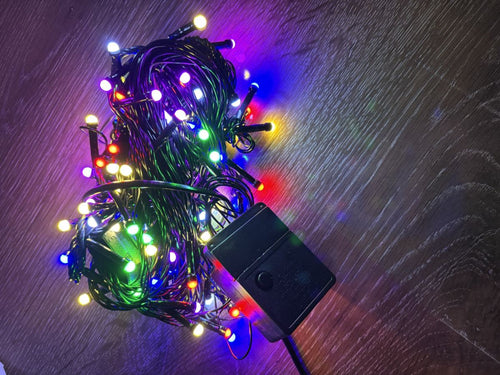 10m 100 Led Damla Uçlu Rgb Işık Siyah Kablo Mz-17-2