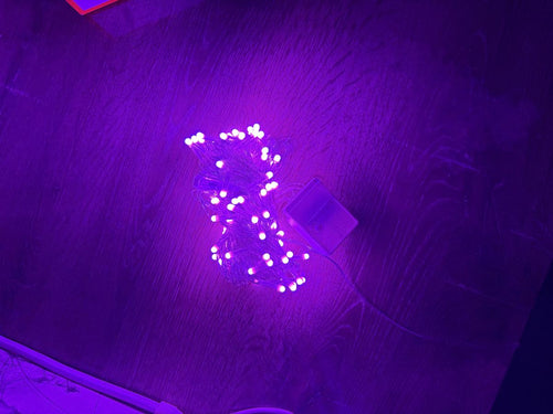 10m 100 Led Damla Uçlu Pembe Işık Şeffaf Kablo Mz-17-9