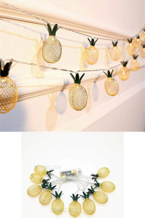 2m 10 Led Pilli 2 Kademeli Ananas Led Işık Mz6200-251 - görsel 2