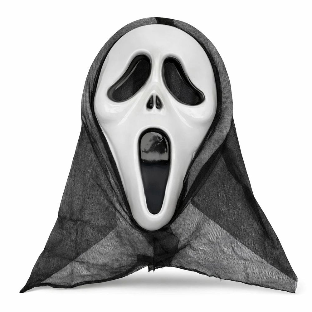 Kapşonlu Çığlık Maskesi Scream Maskesi - Hayalet Maskesi 33x21 Cm
