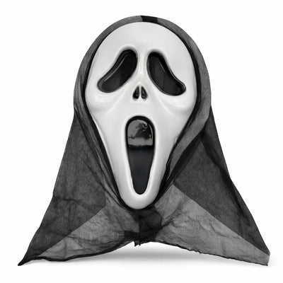 Kapşonlu Çığlık Maskesi Scream Maskesi - Hayalet Maskesi 33x21 Cm