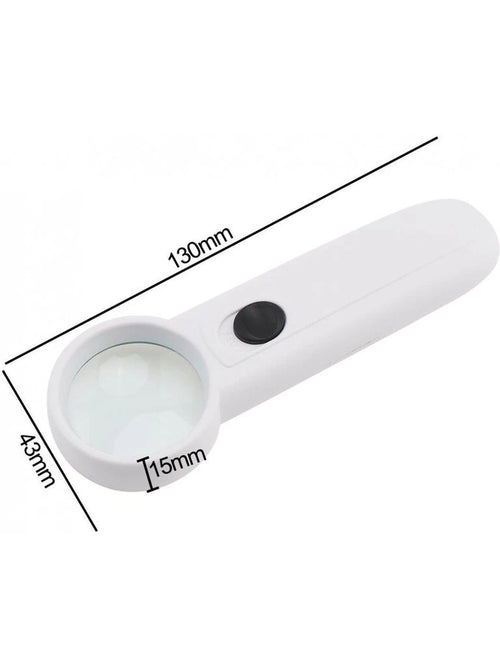 15x Çok Fonksiyonlu 2 Led Işıklı Taşınabilir El Büyüteç