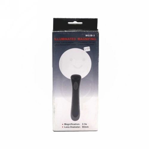 2 Led Işıklı 2.5x90mm Okuma Büyüteç